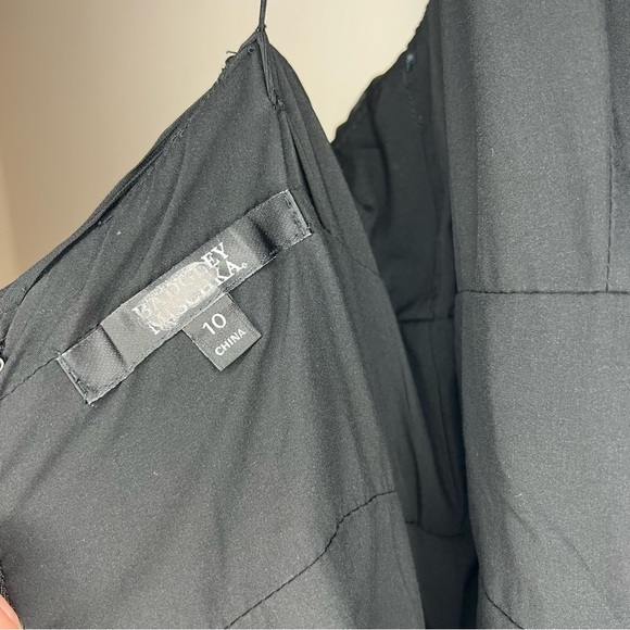 Badgley Mischka Metallic Miramare Gown Size 10 - Picture 10 of 13